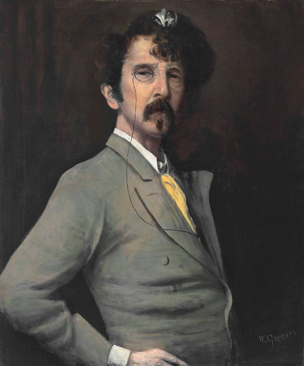 Portrett av James McNeill Whistler av Walter Greaves