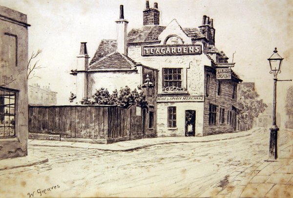 The Black Lion, Old Church Street, Chelsea av Walter Greaves