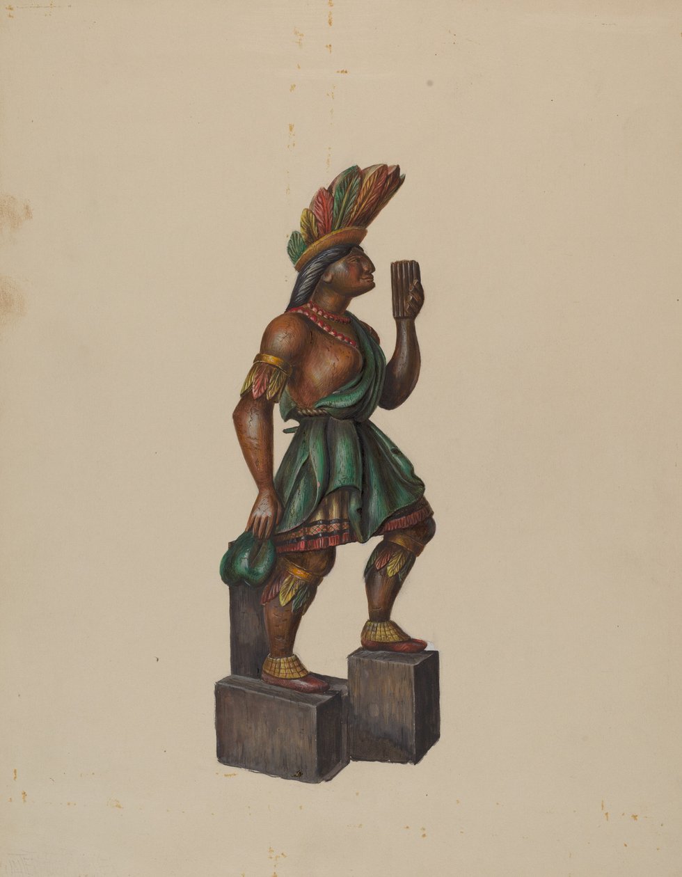 Sigarbutikk indisk, ca. 1936. av Walter Hochstrasser