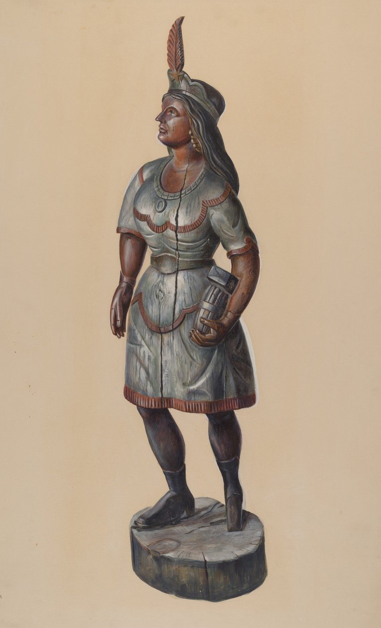 Sigarbutikk indisk, ca. 1937. av Walter Hochstrasser