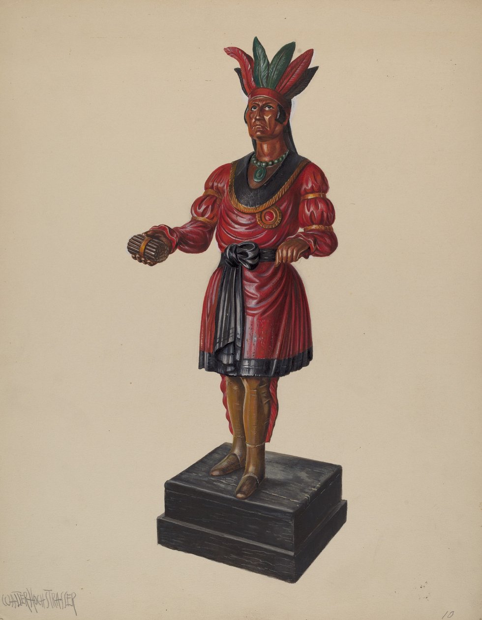 Sigarbutikk indisk, ca. 1937. av Walter Hochstrasser