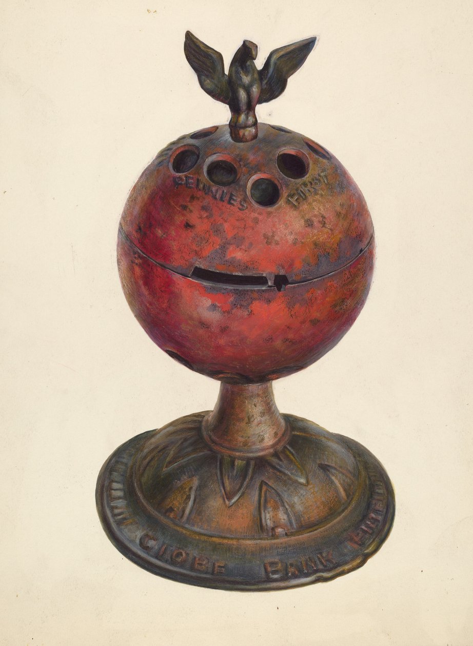 Leketøysbank: Globe, ca. 1939. av Walter Hochstrasser