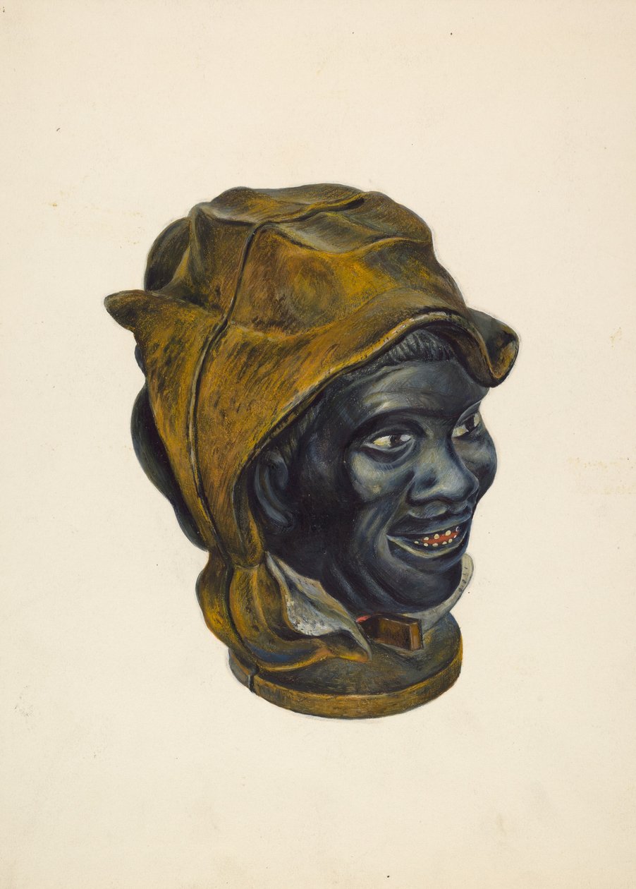 Lekebank: Negro Boy Head, ca. 1939. av Walter Hochstrasser