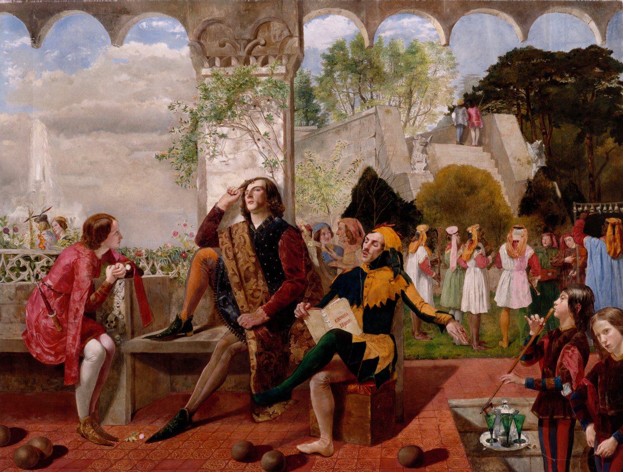 Tolvte natt, akt II, scene IV av Walter Howell Deverell