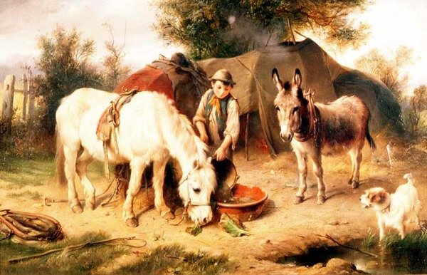 Gipsy Camp av Walter Hunt