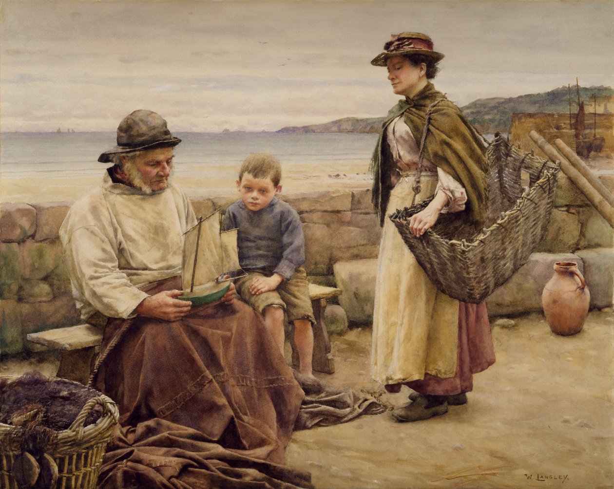 Ekspertuttalelse, 1905-06 av Walter Langley