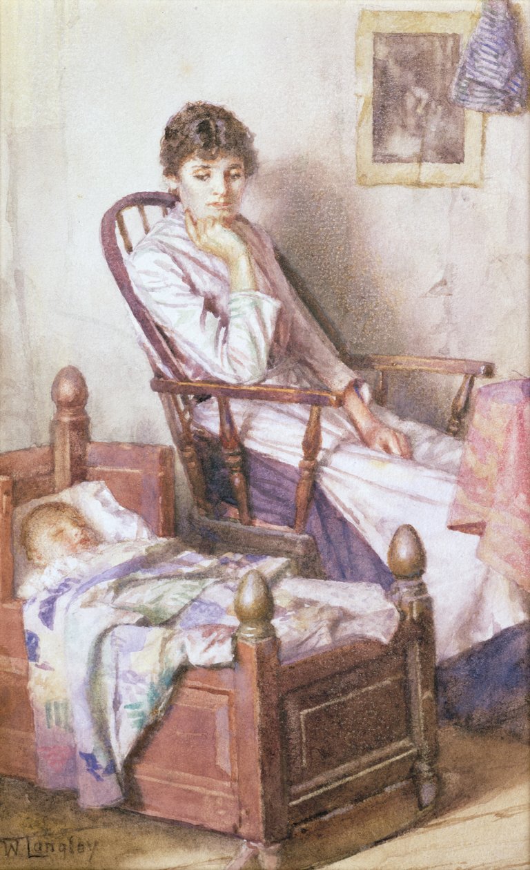 Ensomhetens rosenrøde idol av Walter Langley