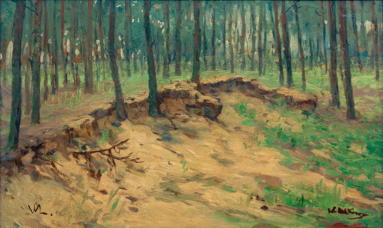 Skog med sandkasse av Walter Leistikow