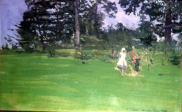 Figurer på en plen av Walter Richard Sickert