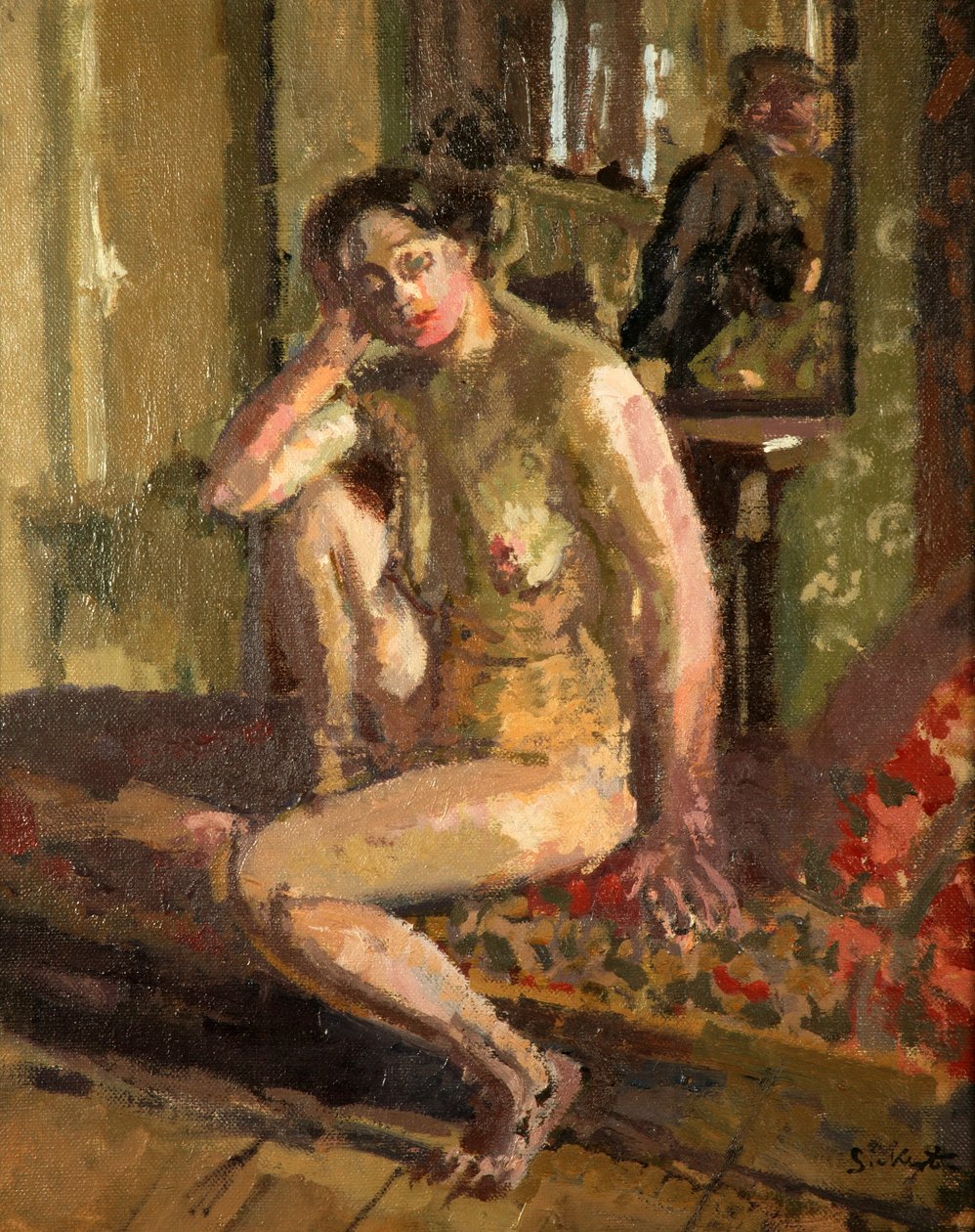 Interiør med naken av Walter Richard Sickert