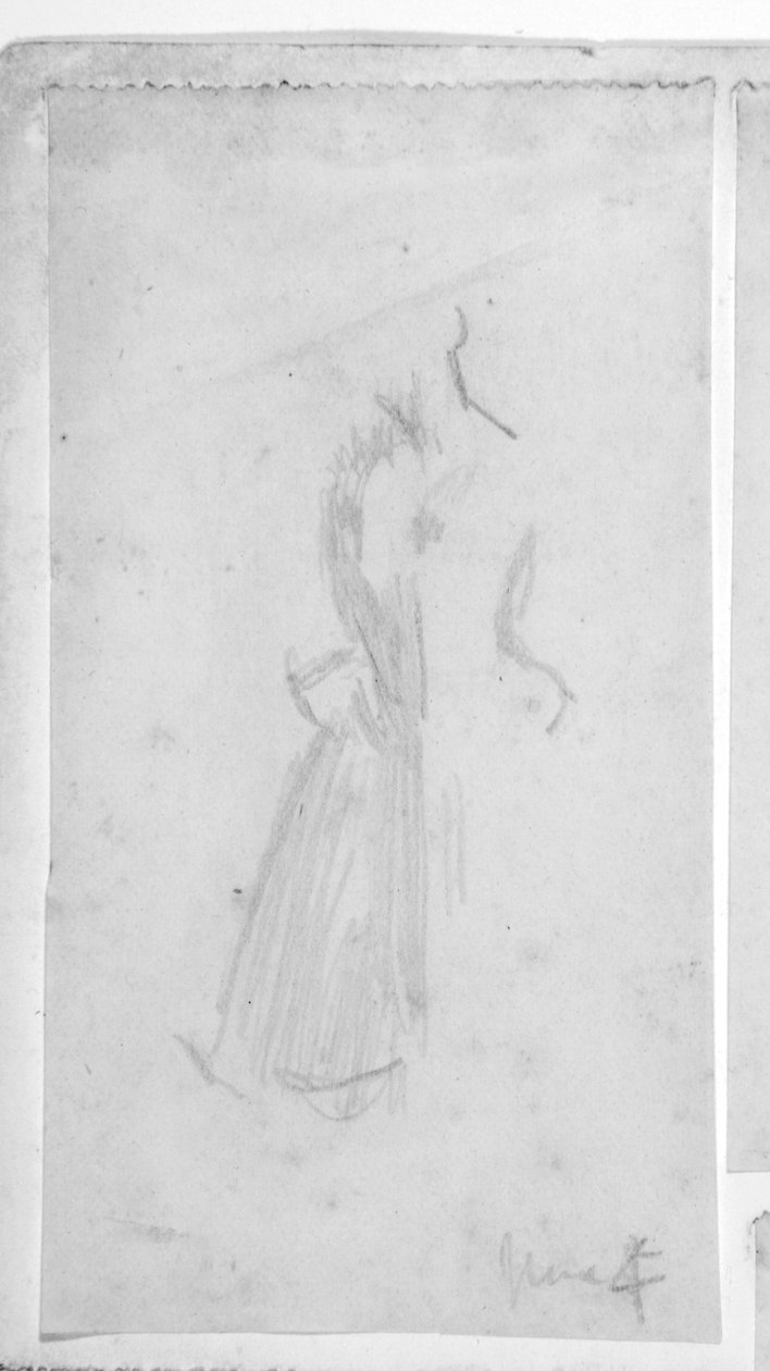 Skisse av en kvinneskikkelse av Walter Richard Sickert