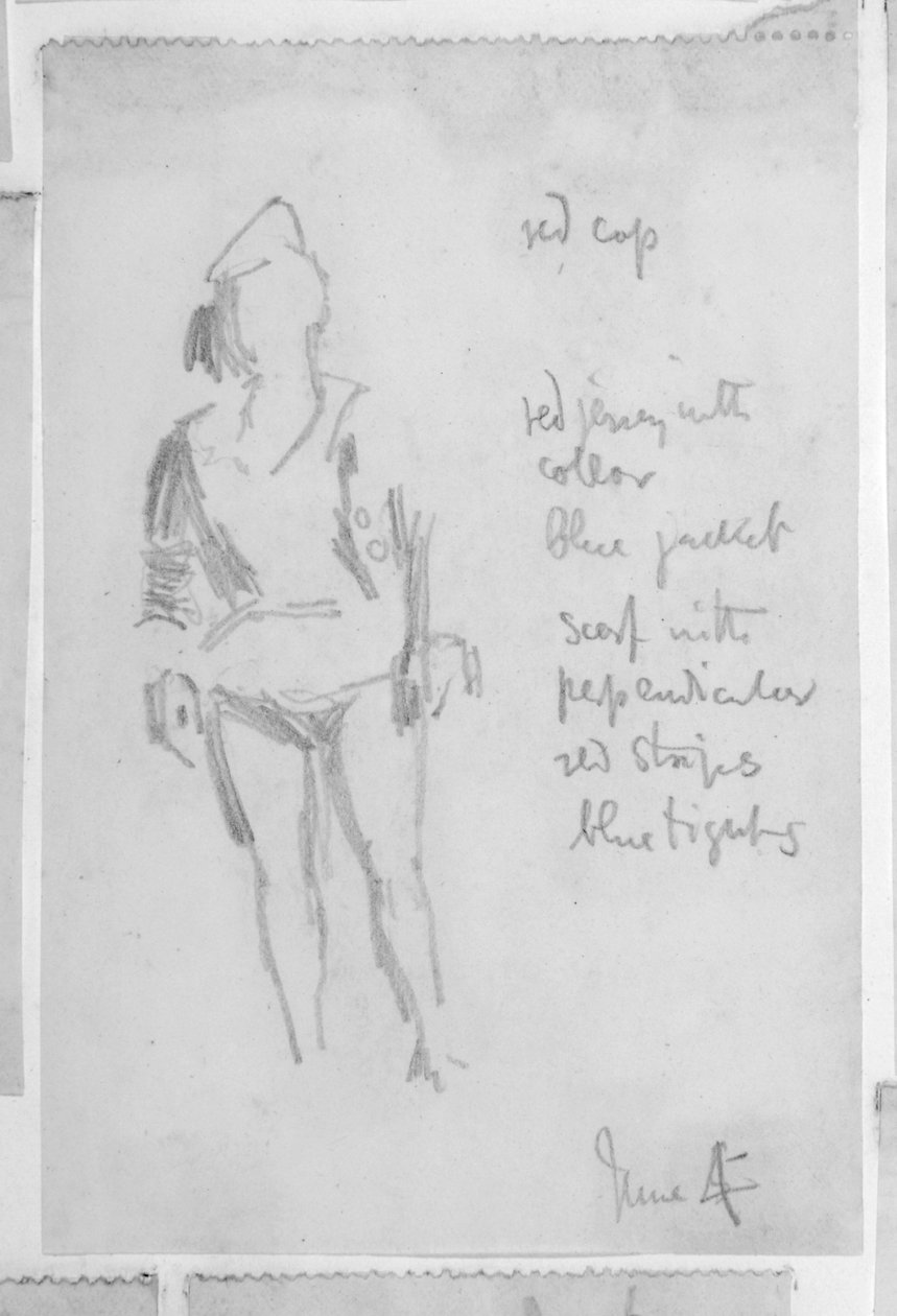 Skisse av en kvinneskikkelse av Walter Richard Sickert