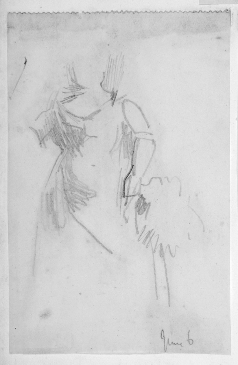 Skisse av en kvinneskikkelse av Walter Richard Sickert