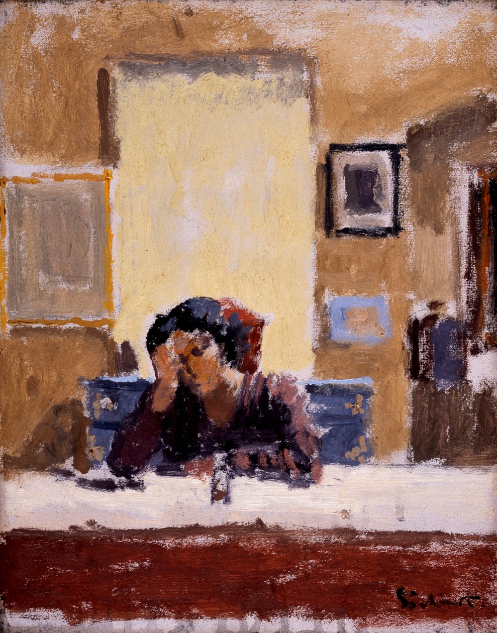 The Mirror (olje på lerret) av Walter Richard Sickert