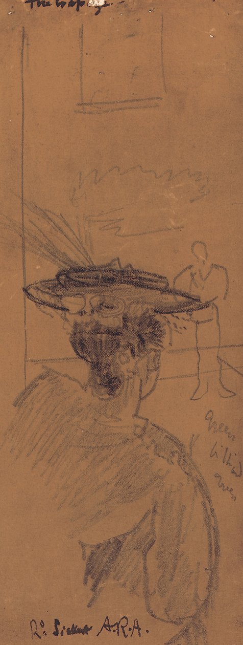 Trapesen (blyant) av Walter Richard Sickert