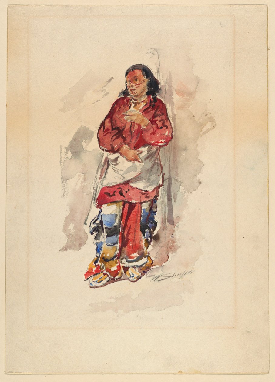 Cheyenne ungdom av Walter Shirlaw