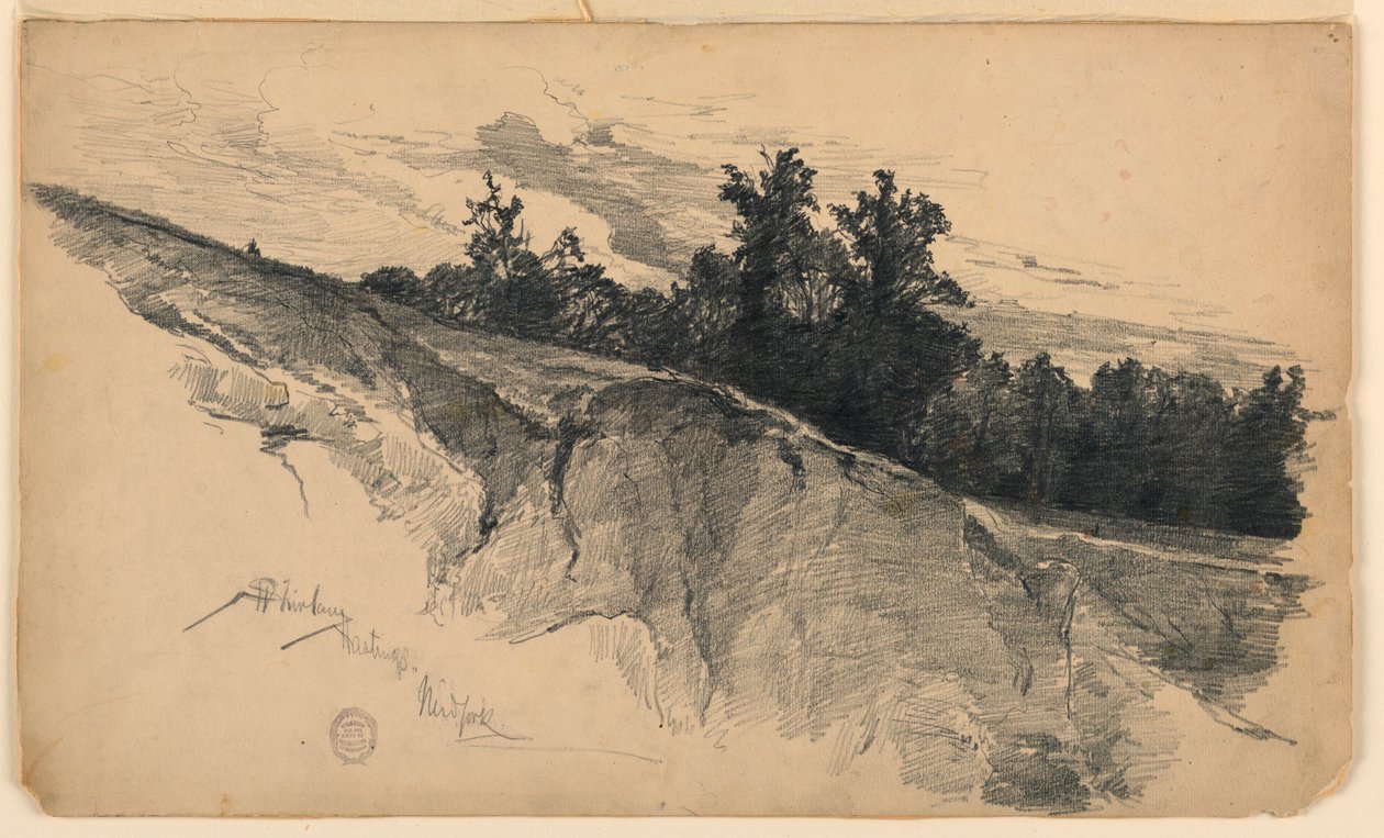Landskap i Hastings, New York av Walter Shirlaw