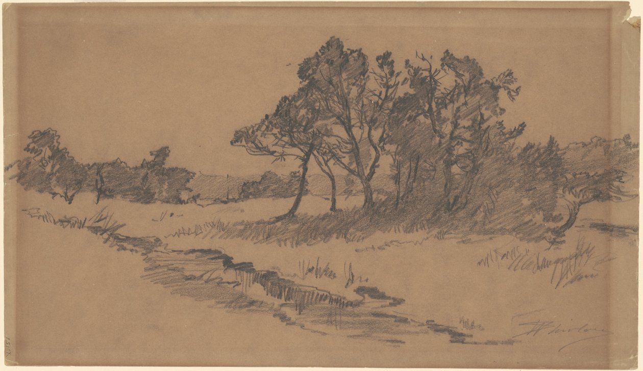 Trær i et felt av Walter Shirlaw