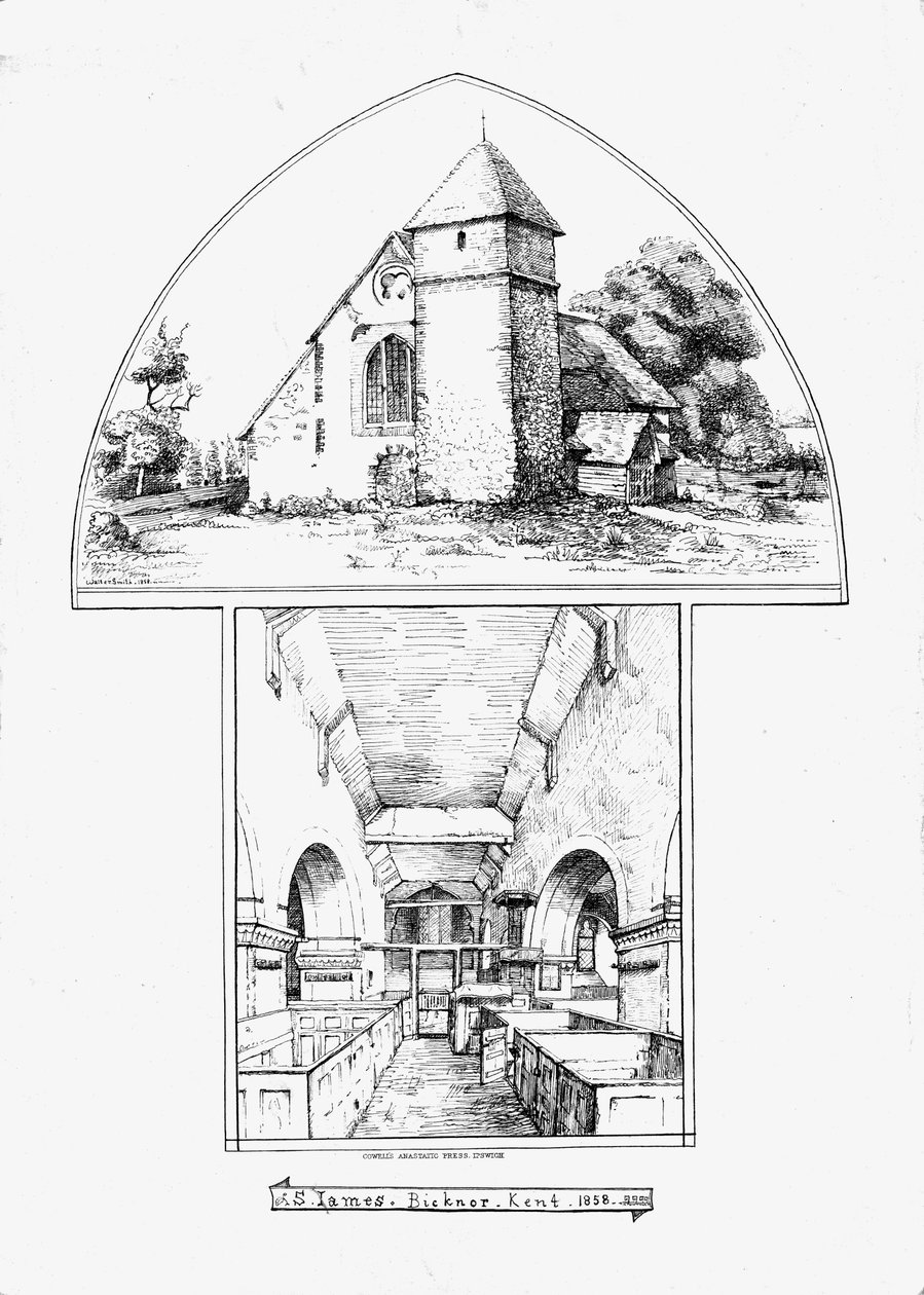 St. James, Bicknor, Kent, 1858. av Walter Smith