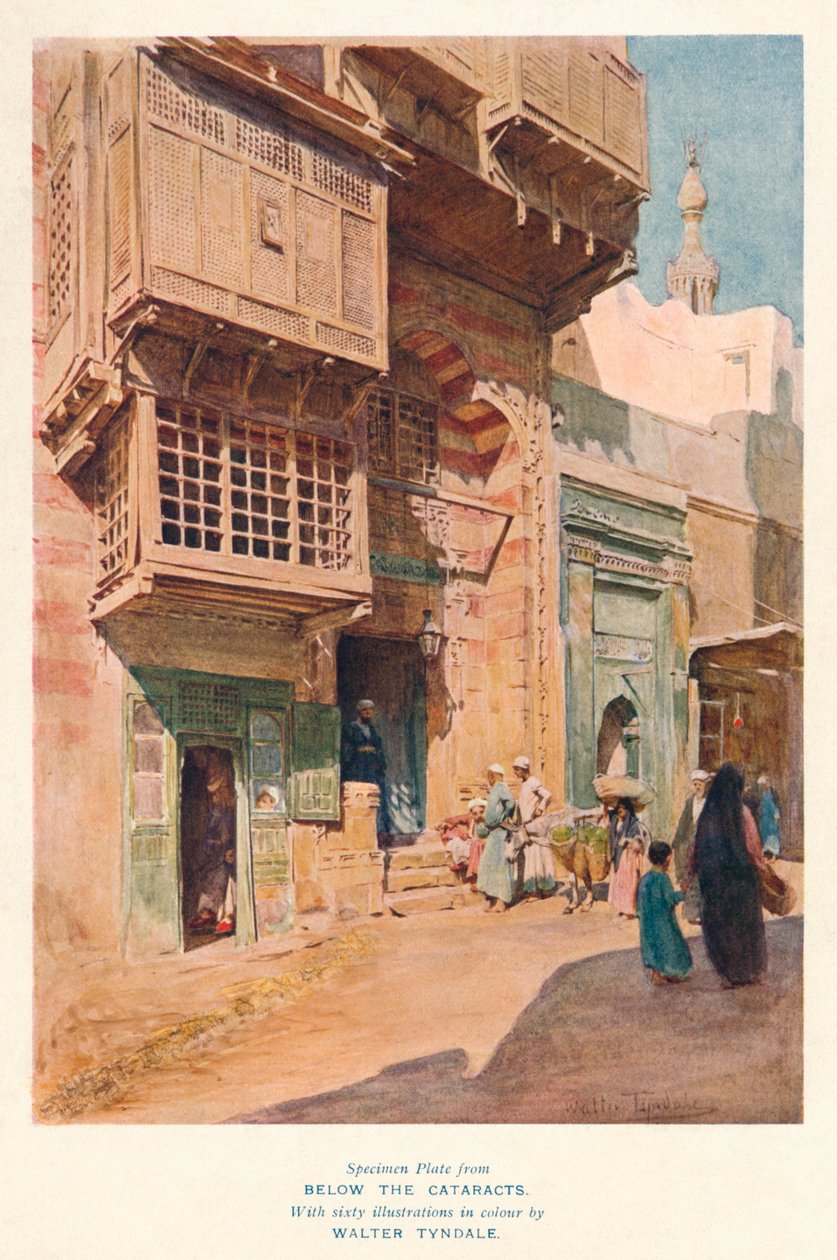 Gatebilde, Egypt, c1907. av Walter Tyndale
