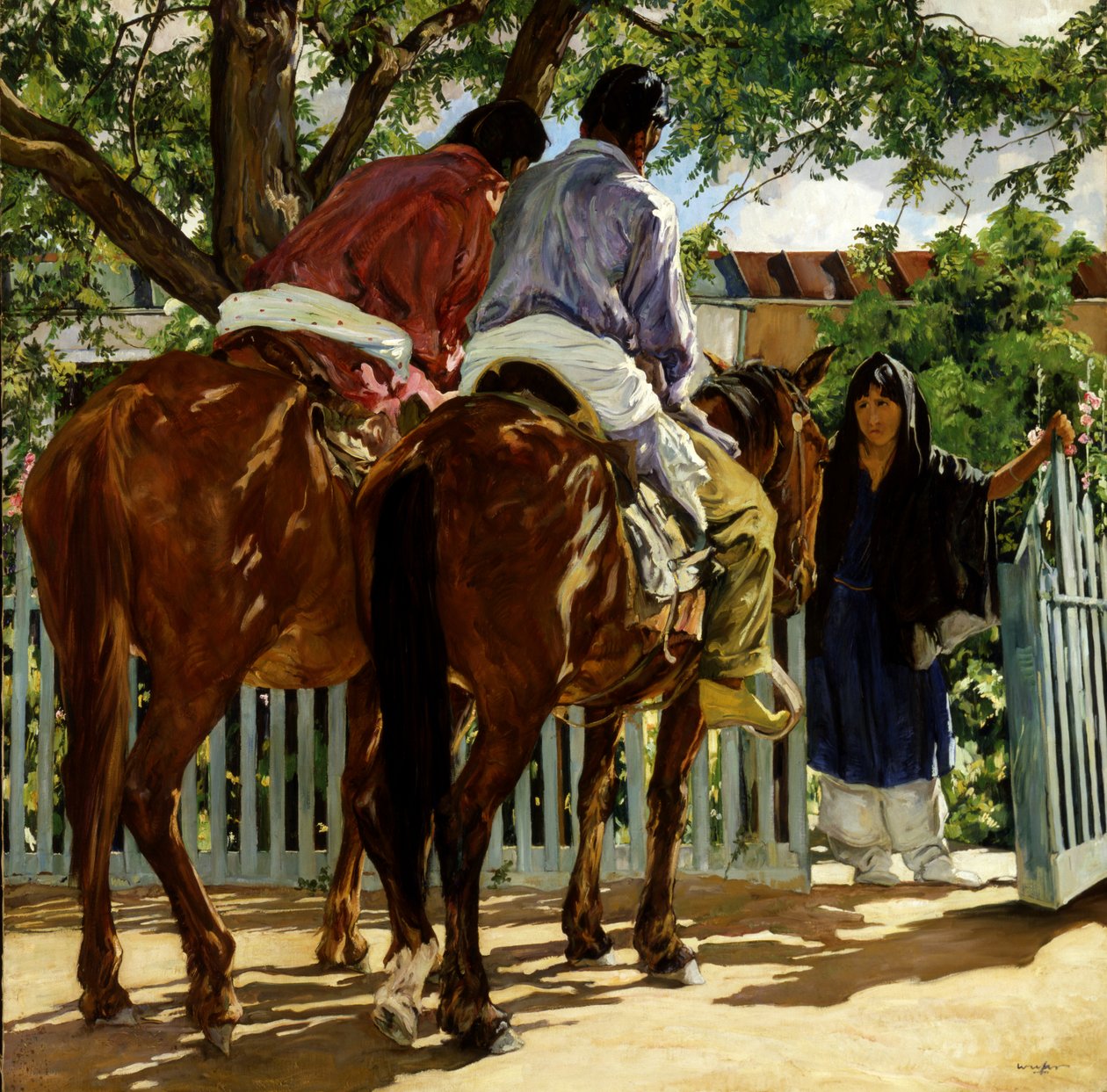 Innringere, ca. 1926. av Walter Ufer