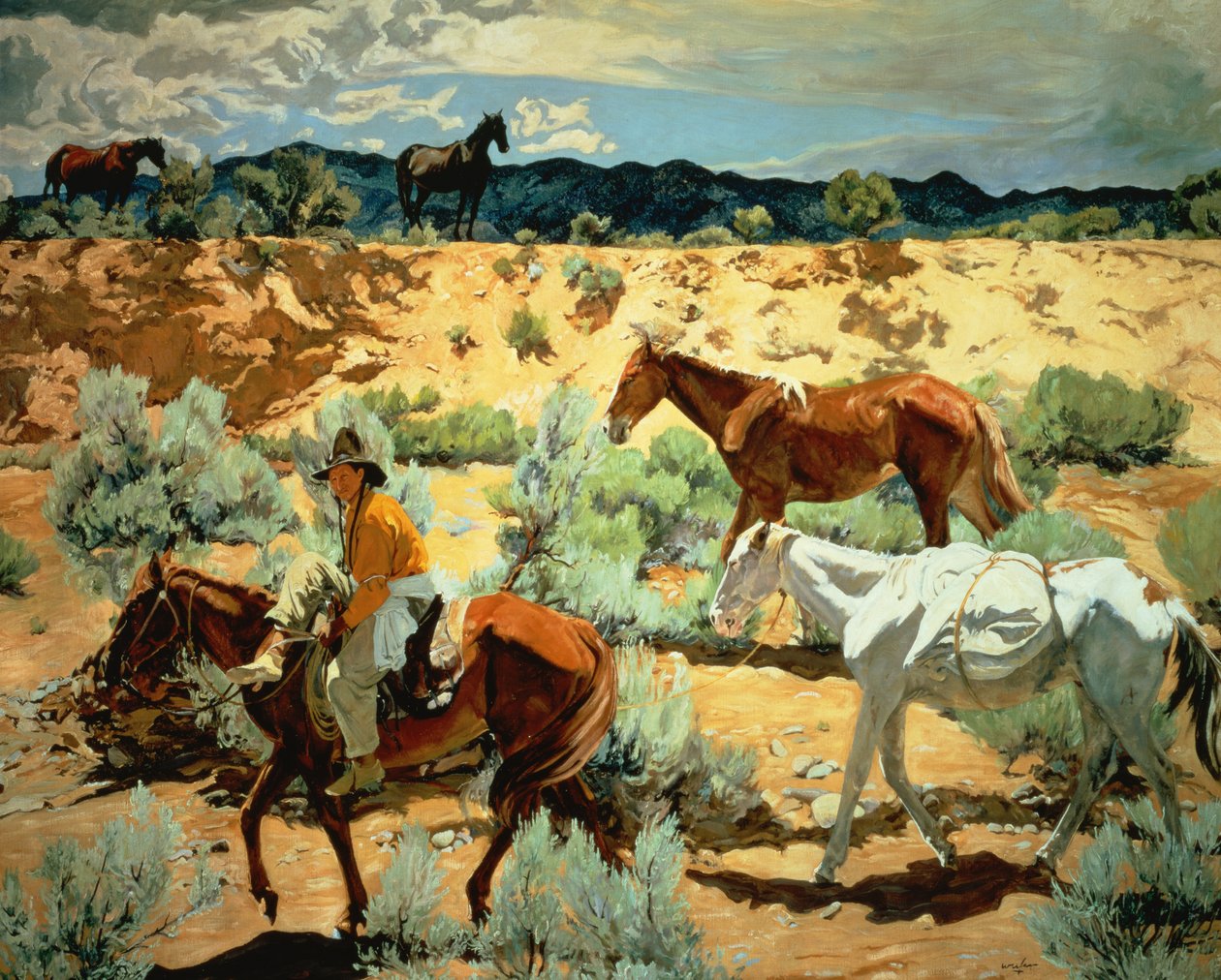 The Southwest (olje på lerret) av Walter Ufer