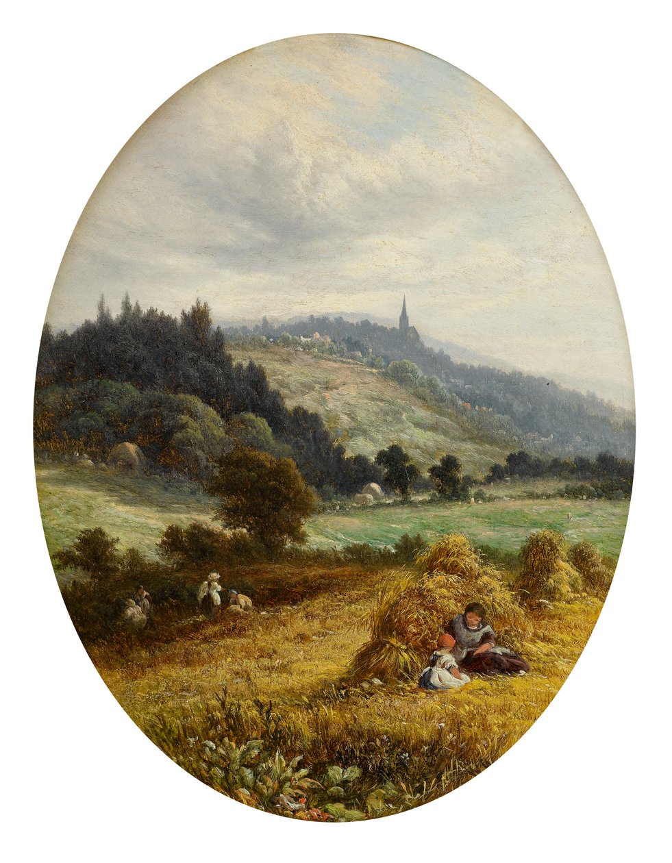 Harvest Time ved Earlswood, nær Redhill, Surrey av Walter Williams
