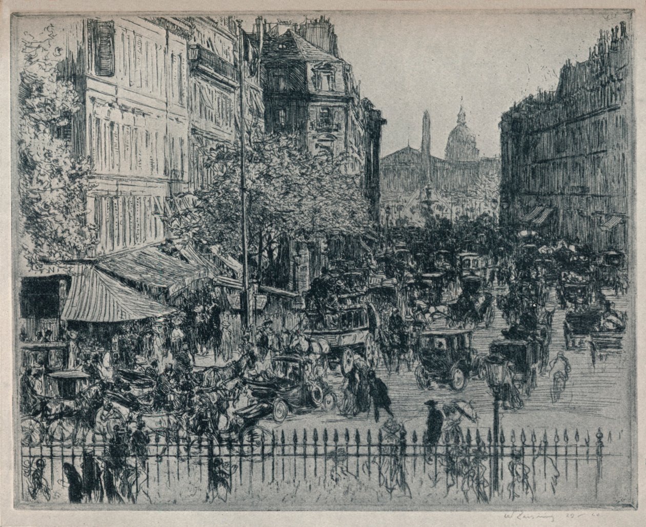 Rue Royale, Paris, c1913 av Walter Zeising