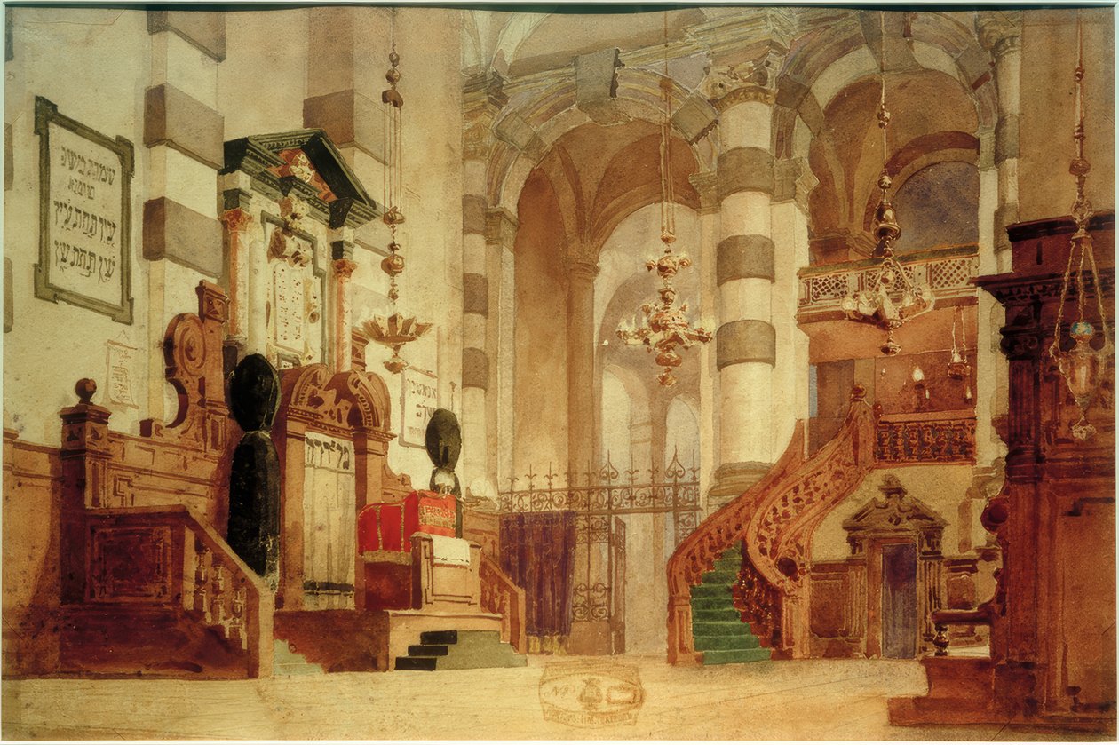 Interiør av katedralen av Vasilij Dmitrievich Polenov