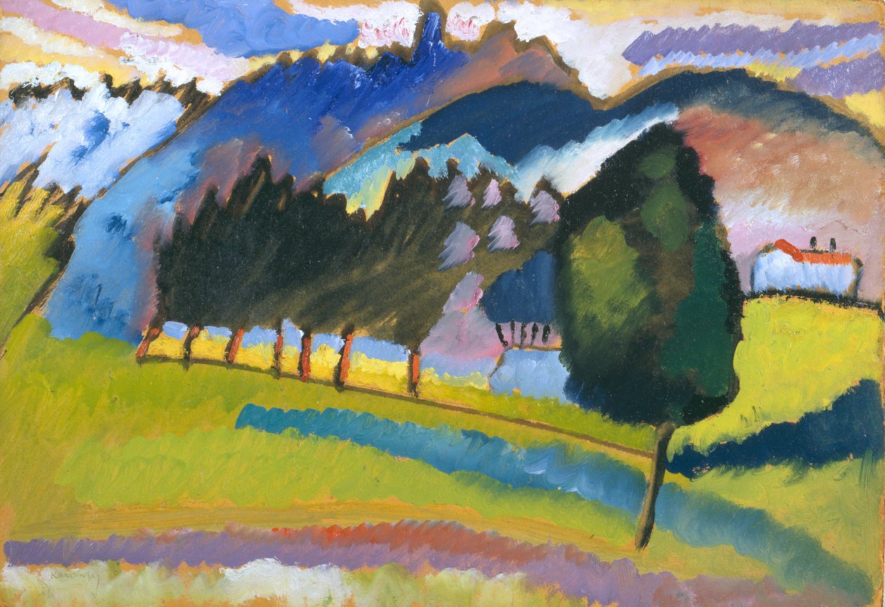 Landskap med Rolling Hills av Wassily Kandinsky