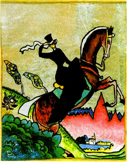 En ridende Amazonas av Wassily Kandinsky