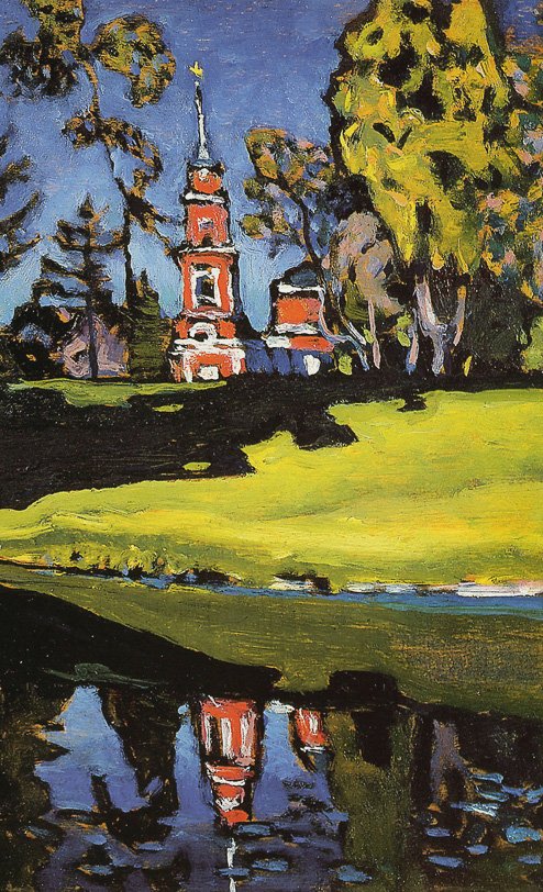 Akhtyrka, Røde kirke av Wassily Kandinsky