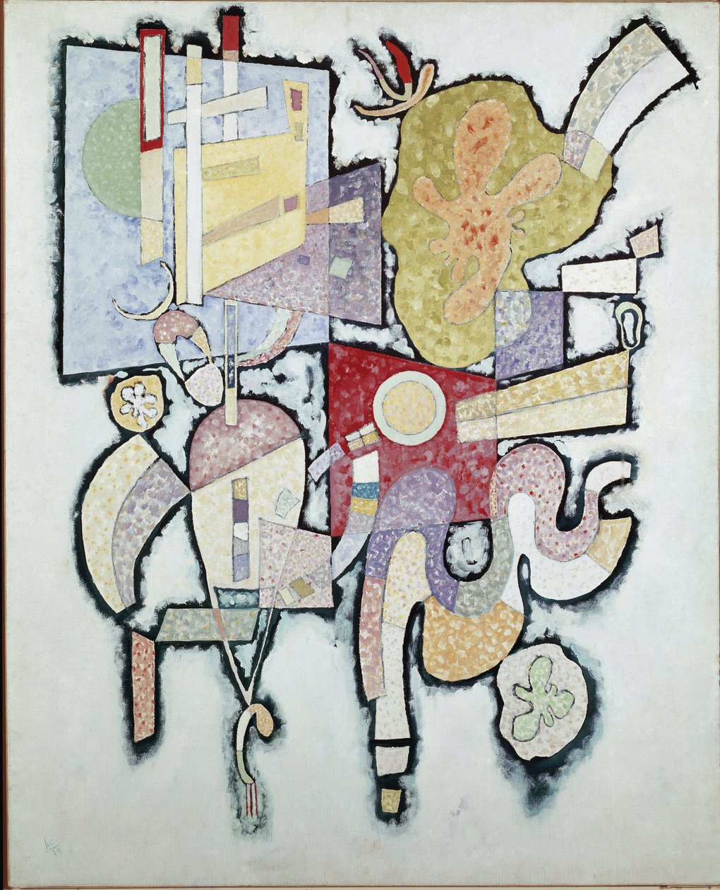 Tvetydighet - Maleri av Vassily Kandinsky (eller Wassily Kandinski eller Kandinskij, 1866-1944), 1939. Paris, Musee National dArt Moderne, Centre Pompidou av Wassily Kandinsky