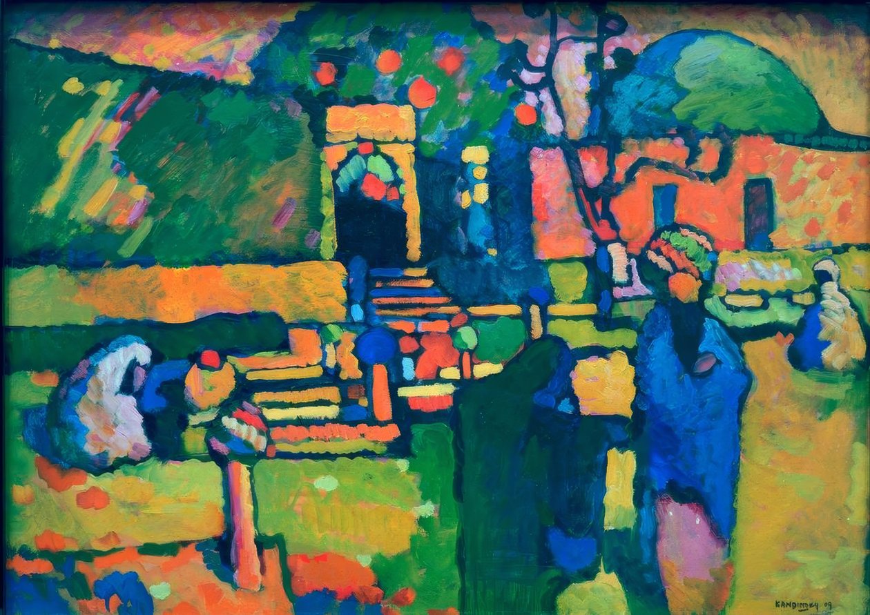 Arabisk kirkegård av Wassily Kandinsky