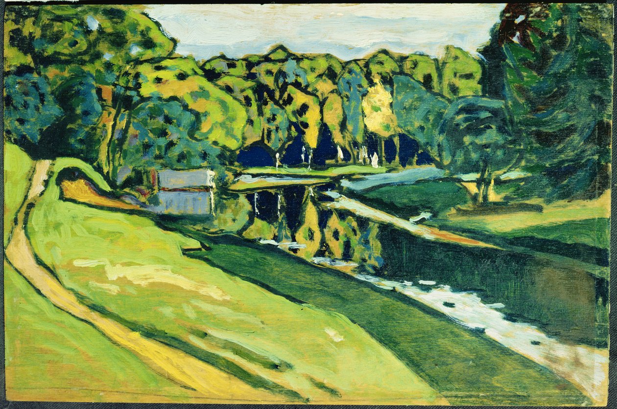 Høst, 1900 (olje på kryssfiner) av Wassily Kandinsky