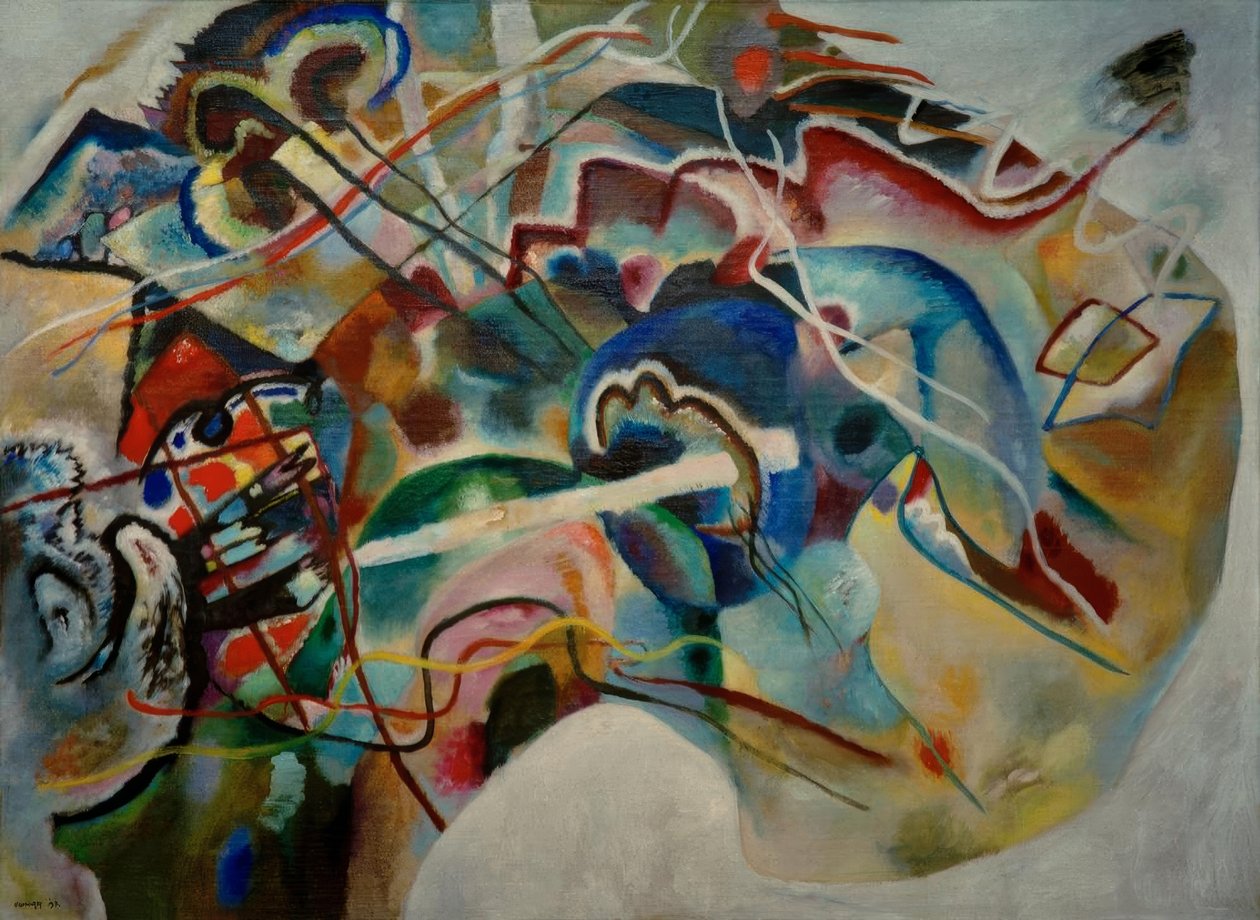 Bilde med hvit kant (Moskva) av Wassily Kandinsky