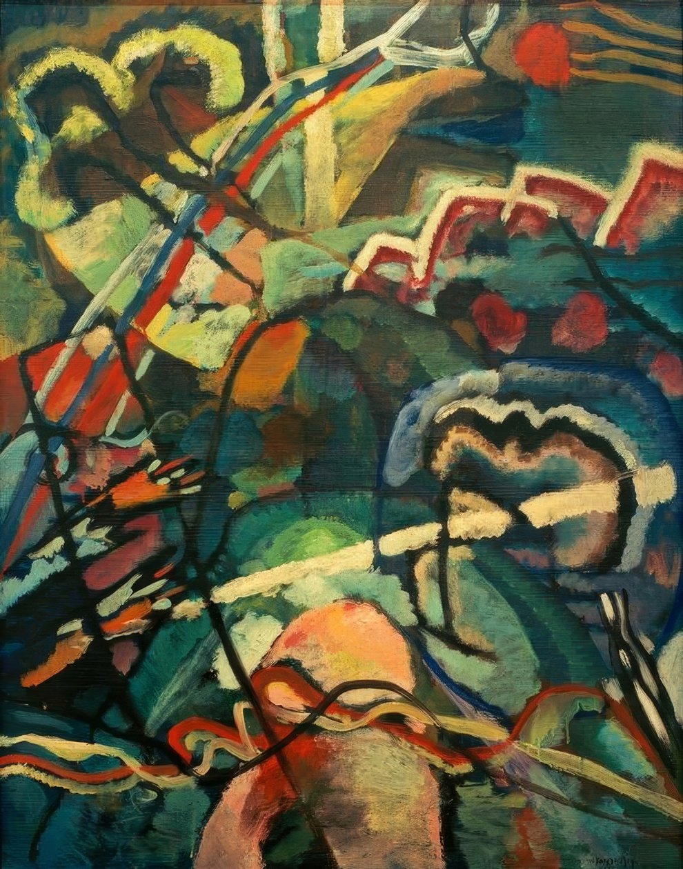 Bilde med hvit kant av Wassily Kandinsky