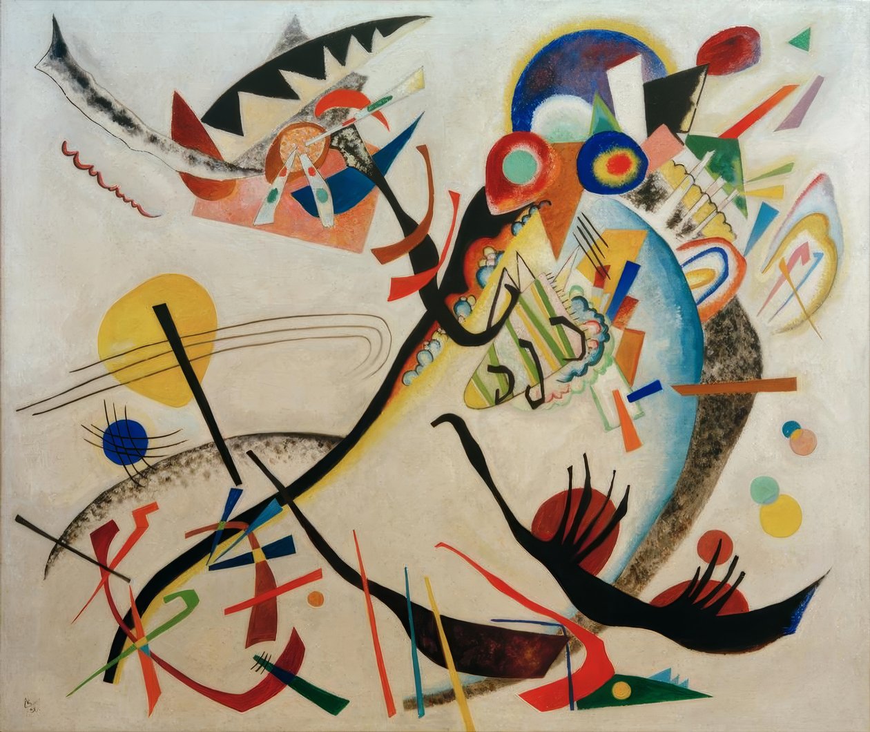 Blått segment av Wassily Kandinsky