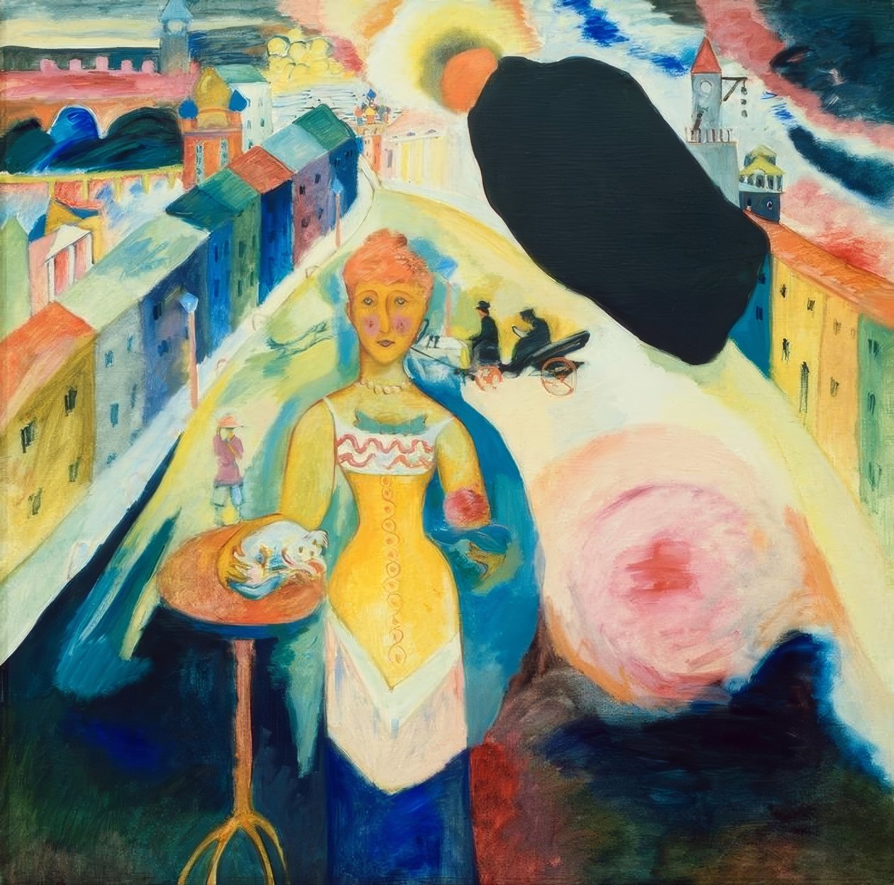 Dame i Moskva av Wassily Kandinsky