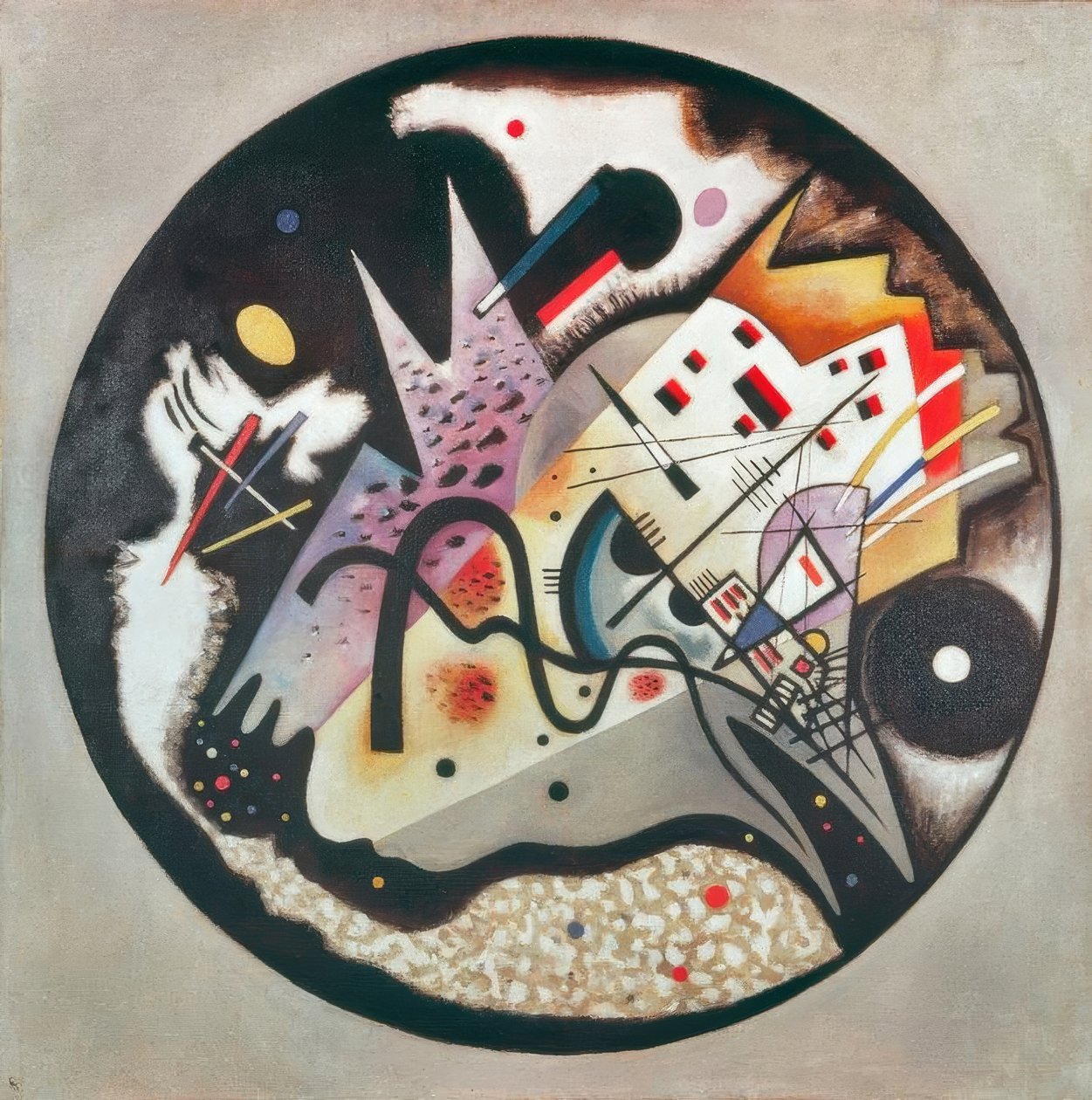 I den svarte sirkelen av Wassily Kandinsky