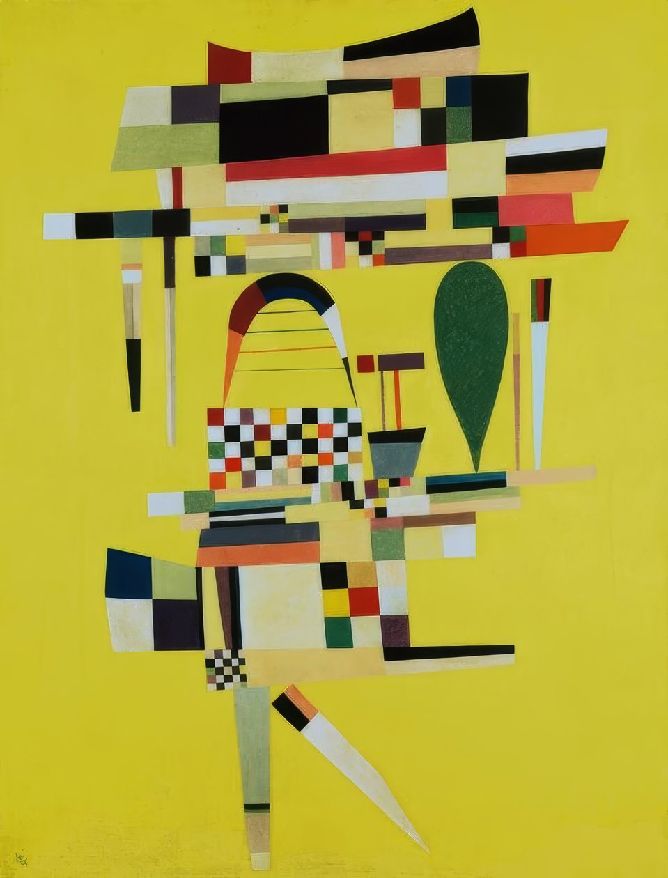 Det gule lerretet av Wassily Kandinsky