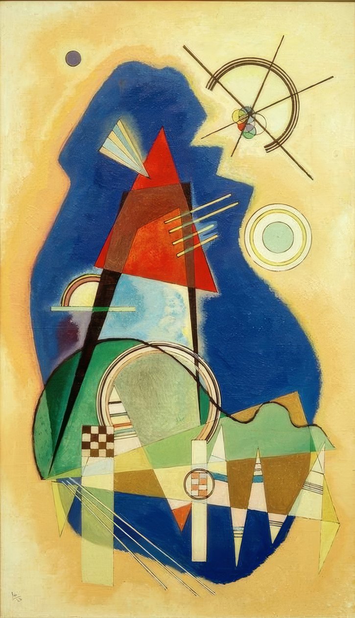 Diskret blått av Wassily Kandinsky