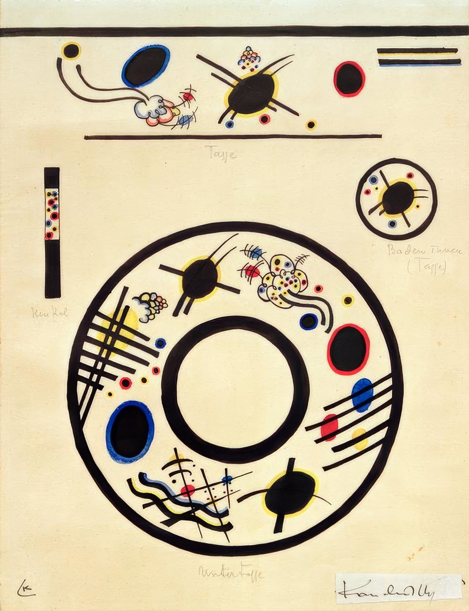 Design for kopp og fat av Wassily Kandinsky