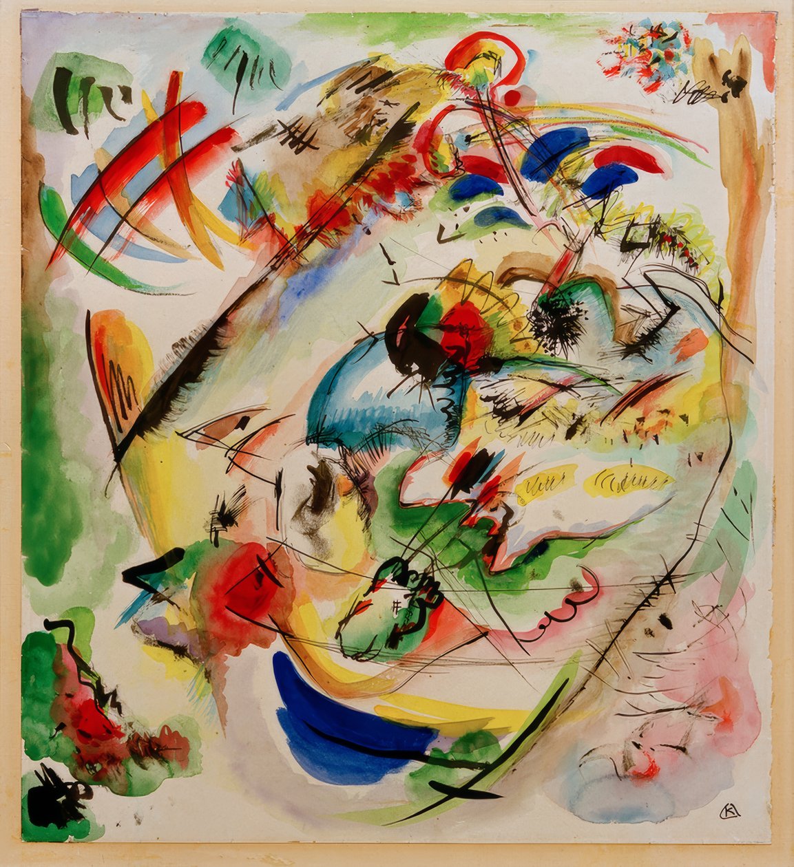 Utkast til drømmende improvisasjon av Wassily Kandinsky