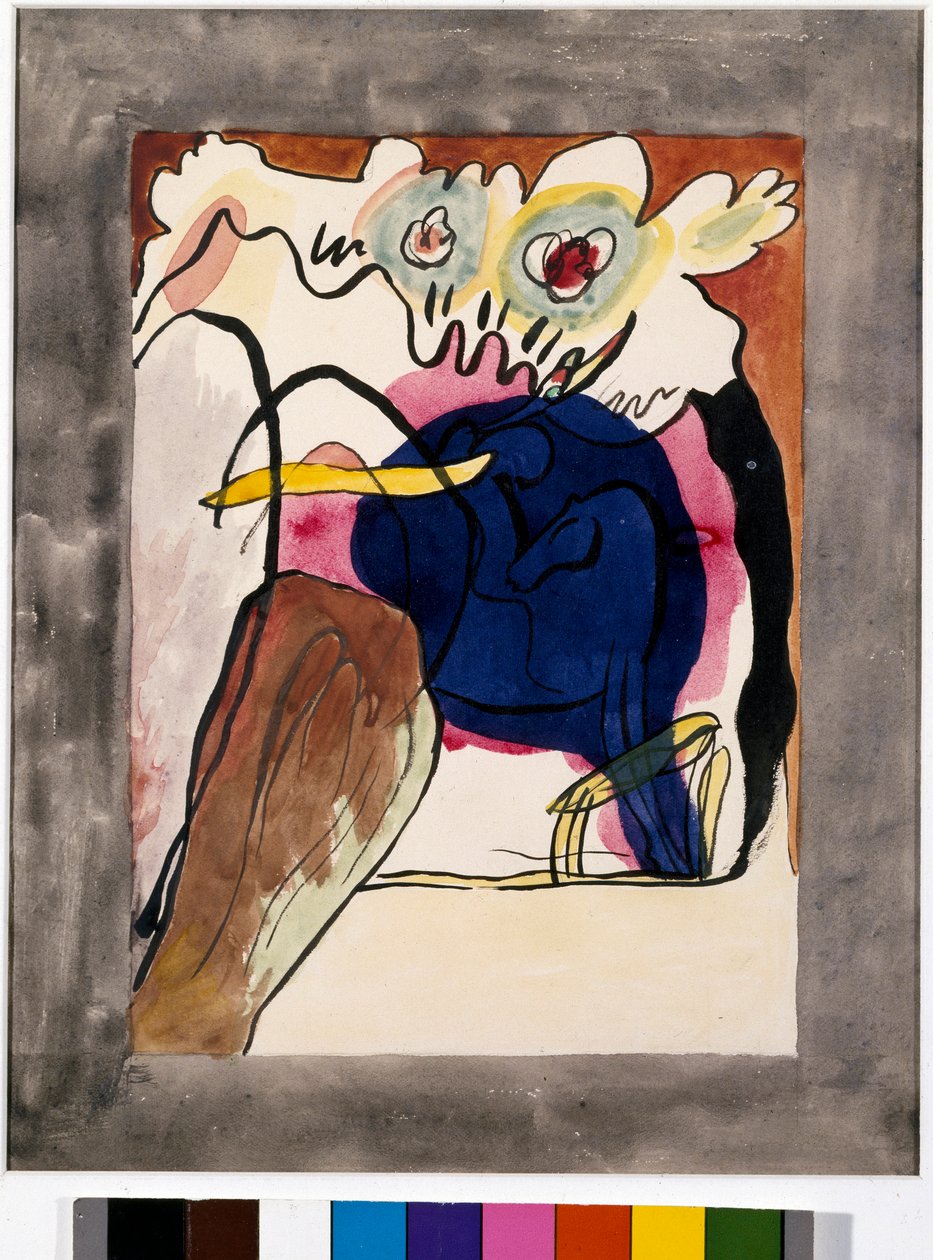 Ekspresjonisme: omslagsprosjekt for almanakken til "" The Blue Rider"" av Wassily Kandinsky