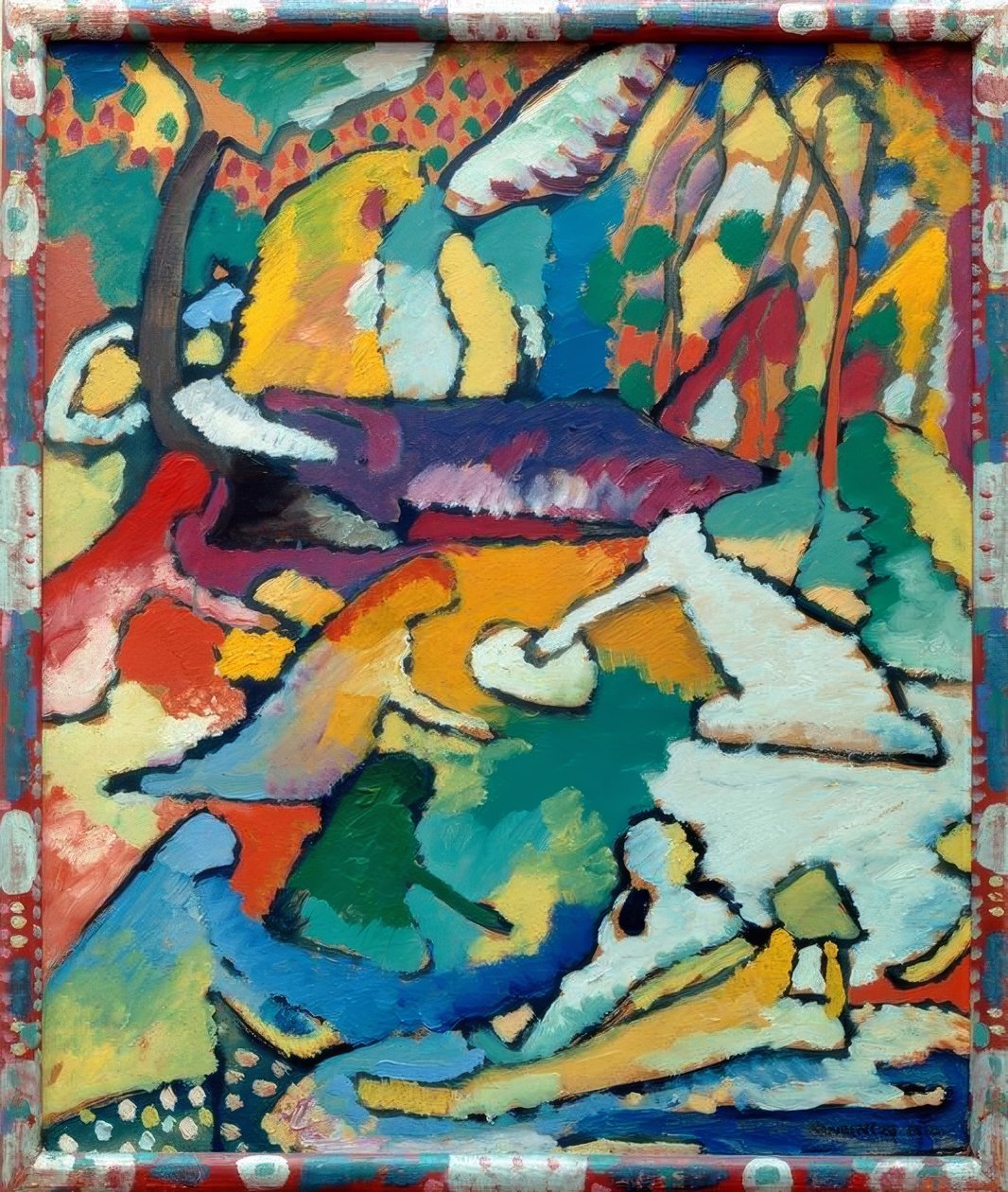 Fragment for komposisjon II av Wassily Kandinsky