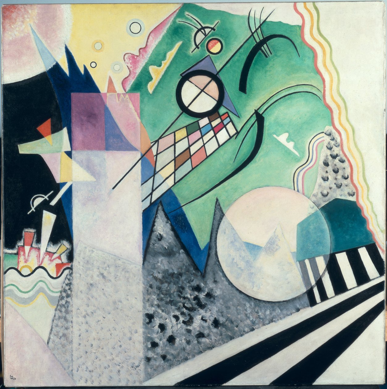 Grønn komposisjon, 1923 av Wassily Kandinsky