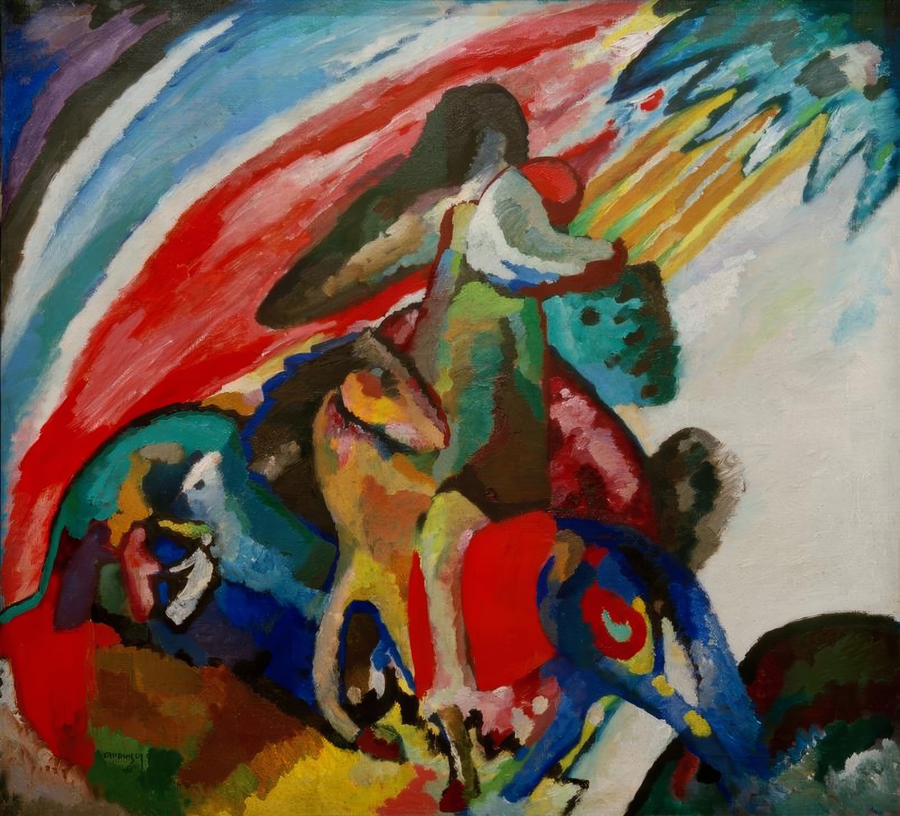 Improvisation 12 (The Rider) av Wassily Kandinsky