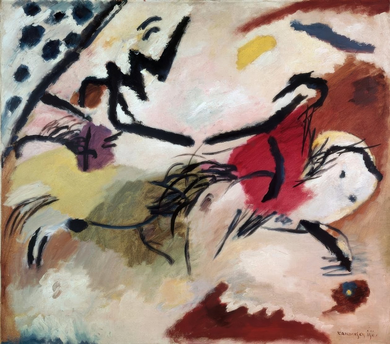 Improvisasjon 20 (hester) av Wassily Kandinsky