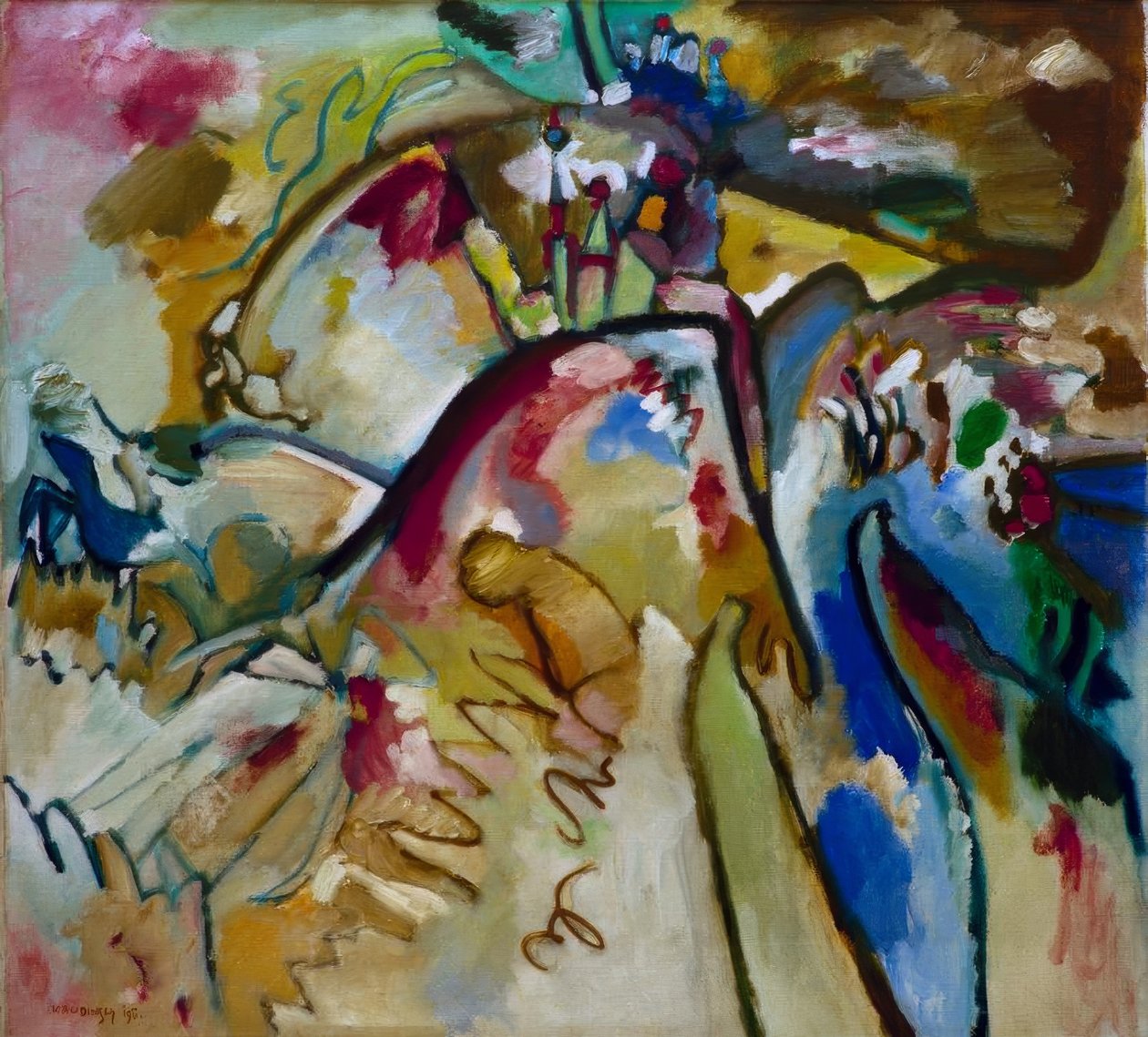 Improvisasjon 21a av Wassily Kandinsky